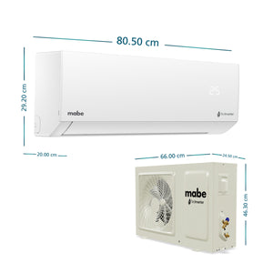 Aire Acondicionado Inverter 110v 12.000 BTU blanco Mabe - MMI12CABWCC32DC1