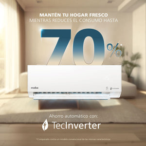 Aire Acondicionado Inverter 110v 12.000 BTU blanco Mabe - MMI12CABWCC32DC1