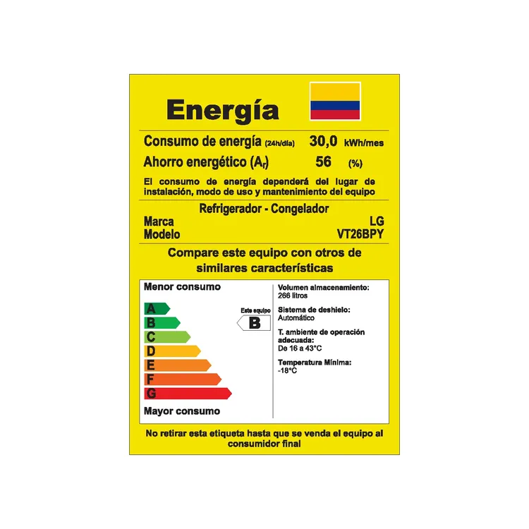 NEVERA L.G VT26BPY.APYCCLM