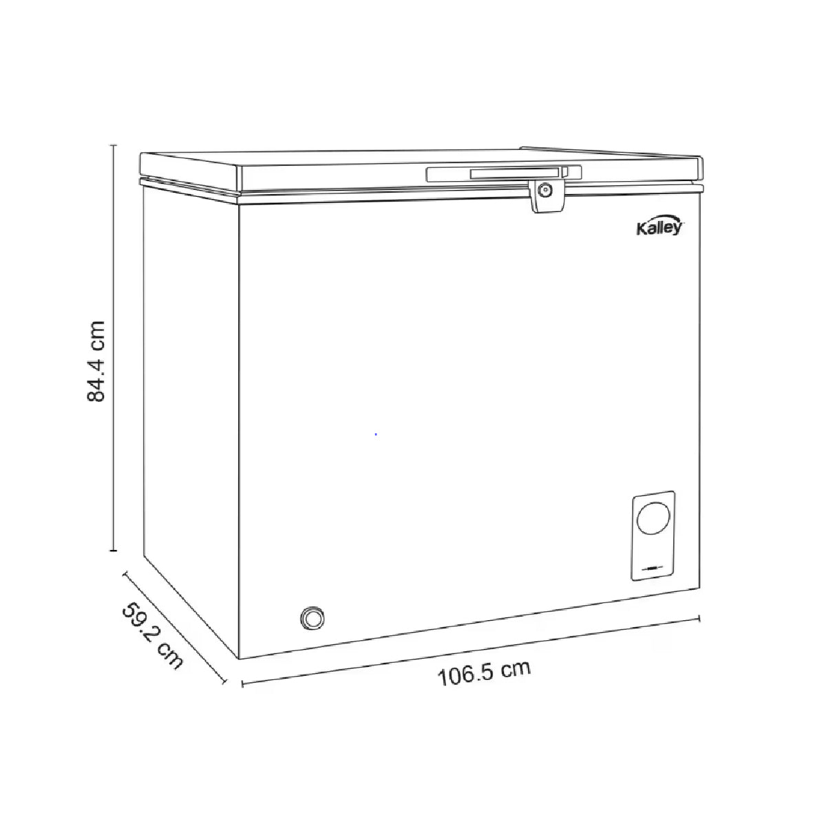 Congelador horizontal Inverter KALLEY Dual 293 Litros | K-CH293LI Blanco