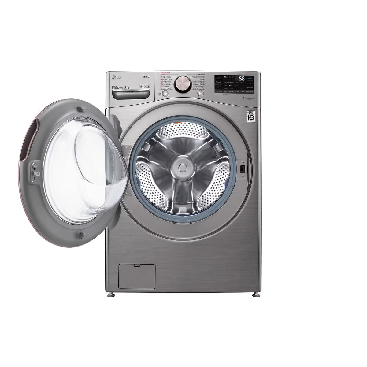 lavadora carga frontal LG 22 kg | WM22VV2S6BR.ASSECOL