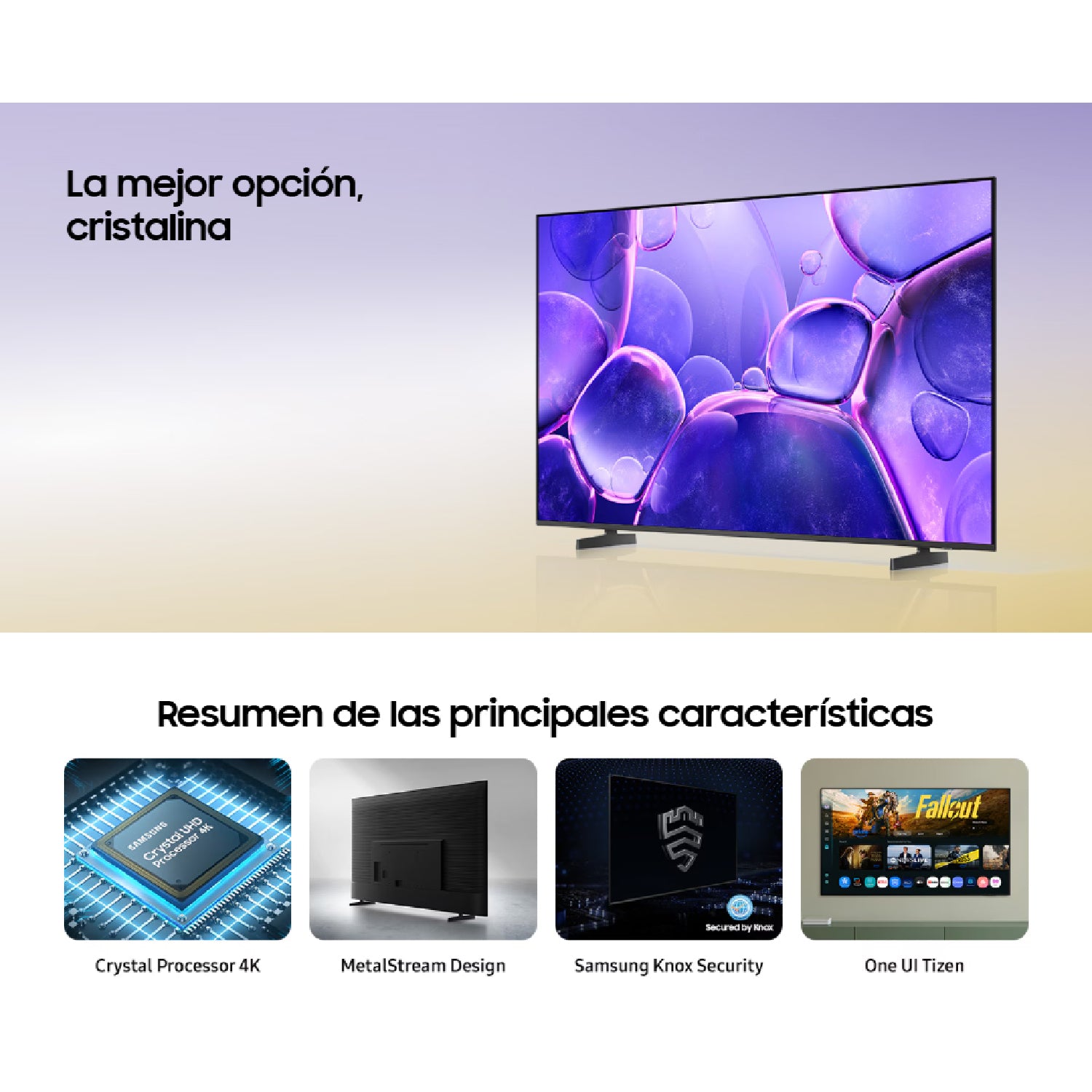 Televisor SAMSUNG Smart 75” Crystal 4K U8000F - UN75U8000FKXZL