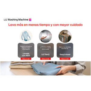 Lavadora LG 20Kg AIDD EasyUnload Negro brillante - WT20NBTX6T
