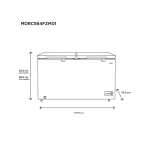 Congelador 418L Midea Triple Cooling System | MDRC564FZM01CO