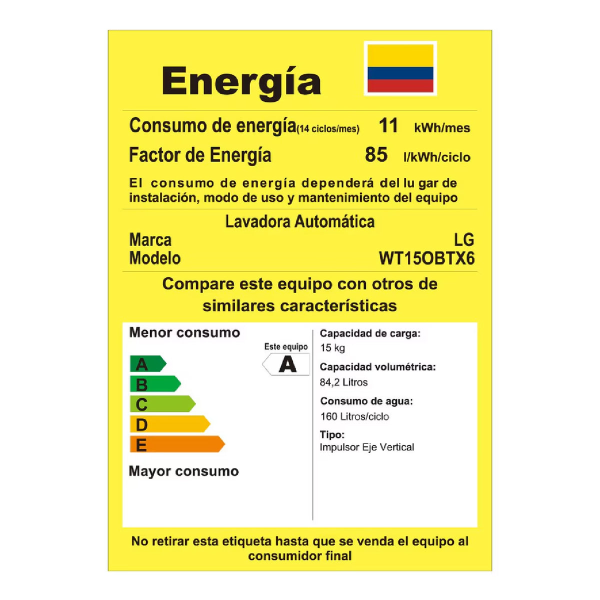 Lavadora LG 15 Kg Negro Brillante AIDD Motor Direct Drive - WT15OBTX6