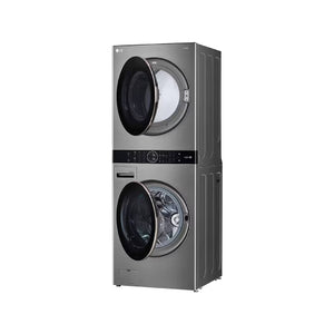 Torre de lavado LG secado a gas 22 kg Plata AIDD ThinQ | WK22VS6P