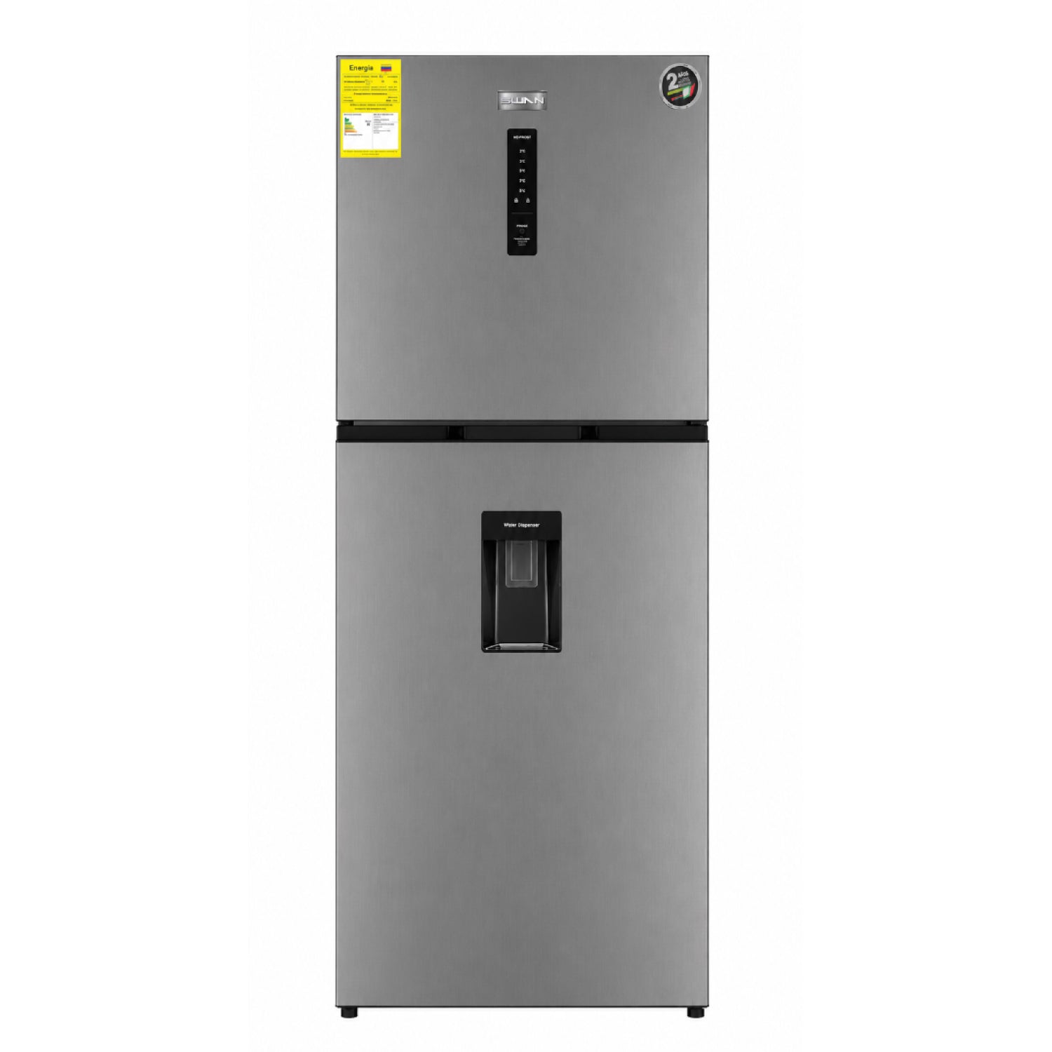 Nevera Swan 413 L No Frost con panel digital Dark Grey | SW 2-54