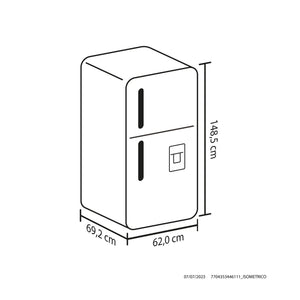 Nevera Haceb No Frost 243 Litros Inverter - 243 SE DA MI TI INV