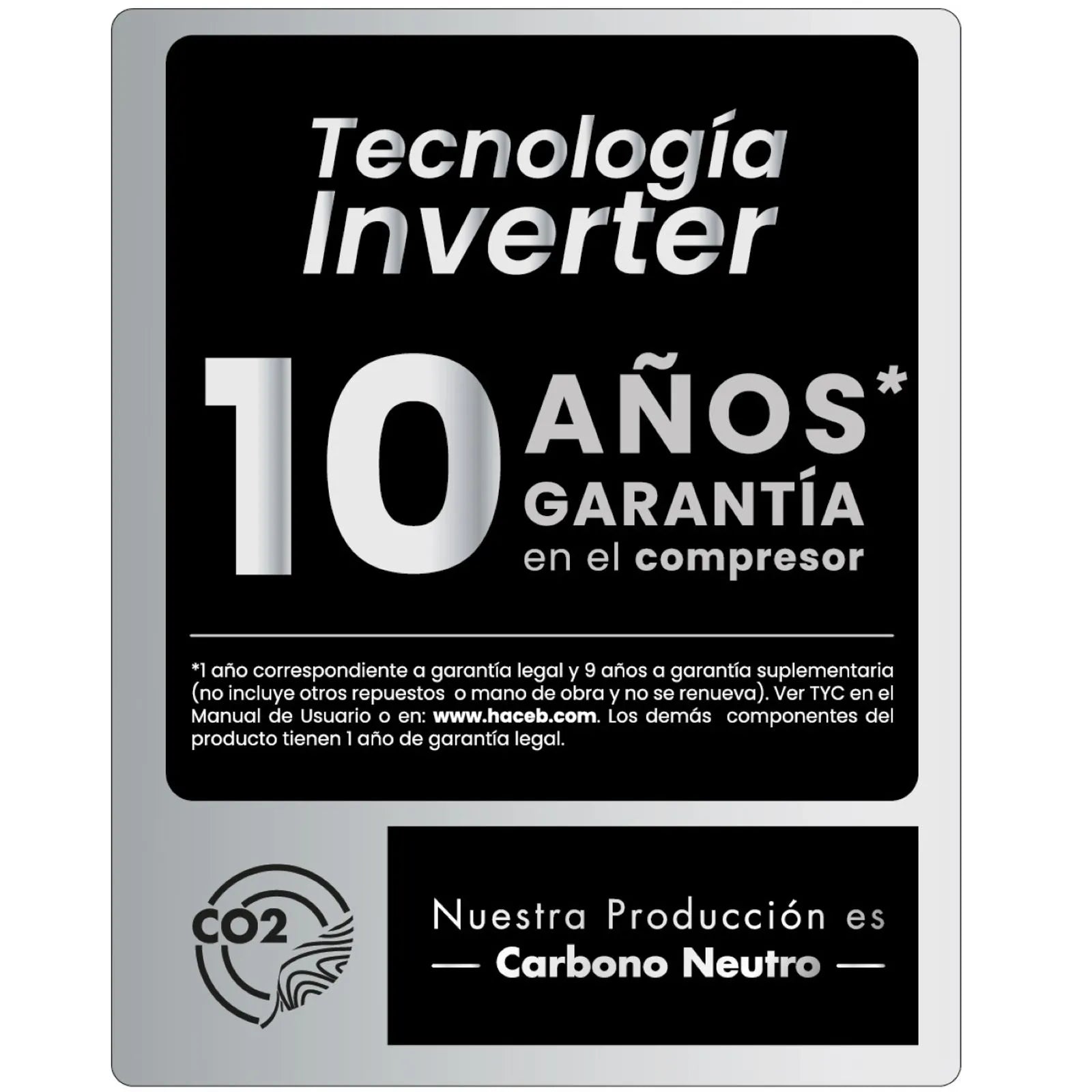 Nevera Haceb No Frost 271 Litros Inverter Manija Externa Negro Esmeralda