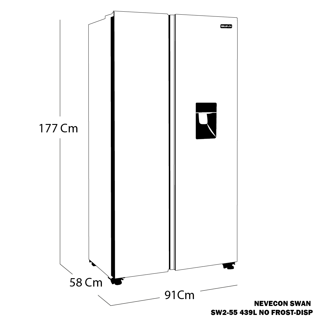 NEVECON SWAN SW2-55 439L NO FROST-DISP