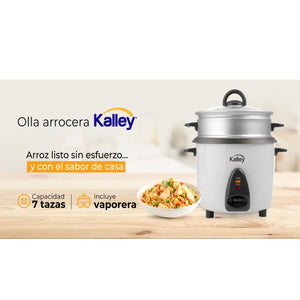 Olla Arrocera KALLEY 7 Tazas K-RC14B Blanco