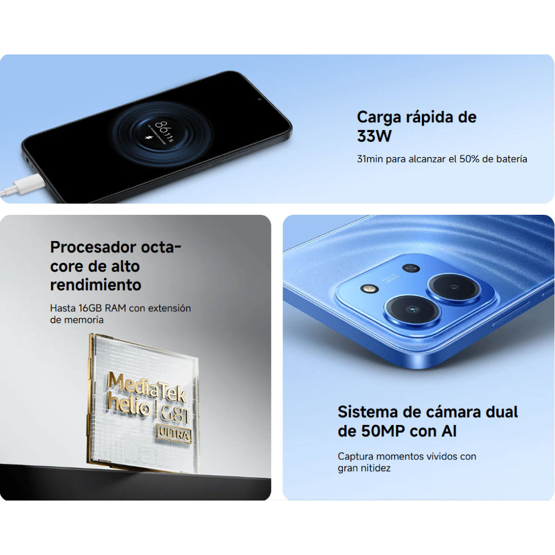 CELULAR XIAOMI REDMI 15C 256gb - 4GB / 8GB RAM