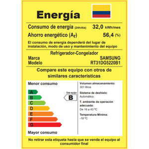 NEVERA SAMSUNG 301 L - RT31DG5220B1CO