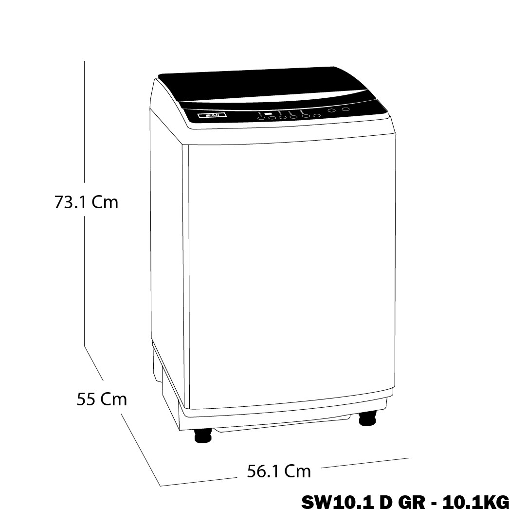 LAVADORA SWAN DE 10.1 KG