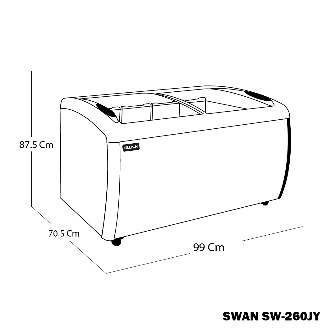 CONGELADOR SWAN SW-260JY