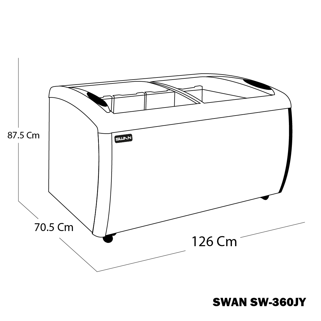 CONGELADOR SWAN SW-360JY
