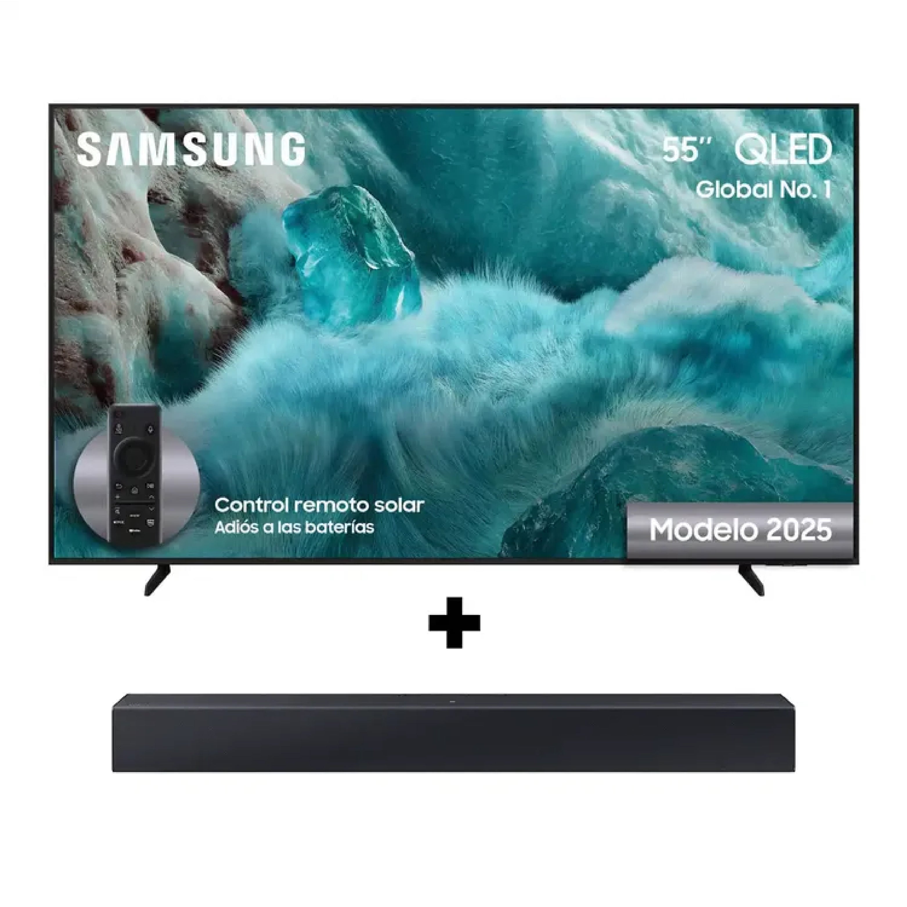 TELEVISOR SAMSUNG F-QN55Q6FAAKXZ MÁS BARRA DE SONIDO