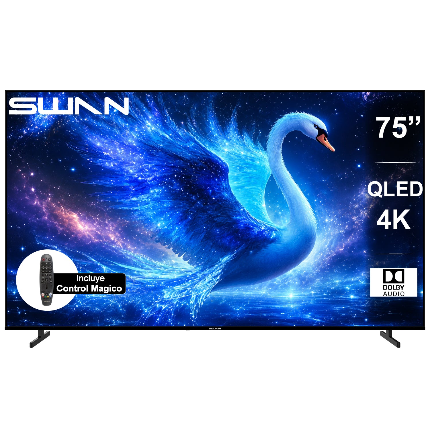 TELEVISOR SWAN 75" QLED UHD 4K SMART TV WEBOS - EL