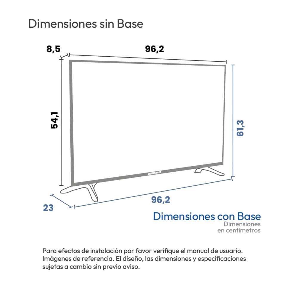 TV CHALLENGER 43KG84 BT GOOGLE T2