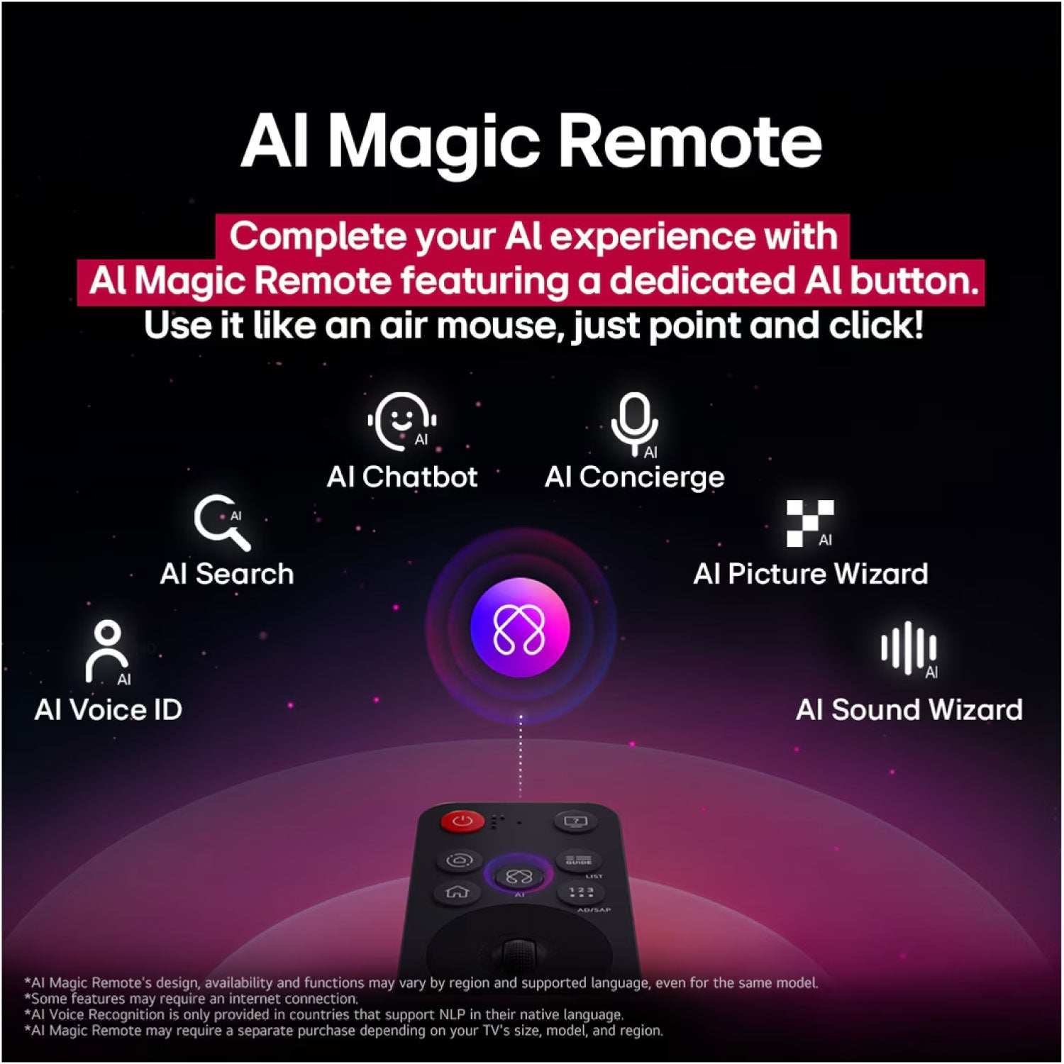Televisor LG 50,55, 60" UHD AI 4K Smart TV – Incluye Magic Remote AI - UA8050PSA. AWC