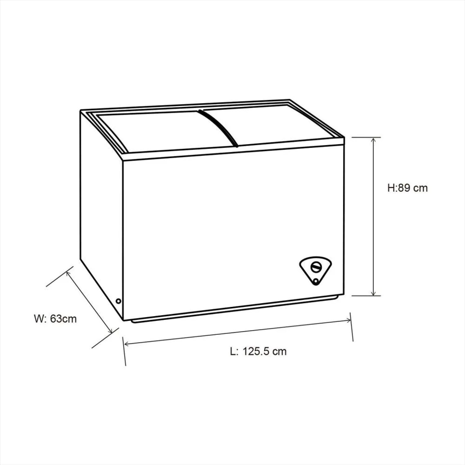 Congelador Horizontal KALLEY 254 Litros K-VH254L Blanco