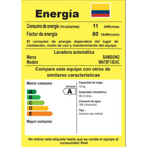 Lavadora 13 kg con EcoBubble y SmartThings - WA70F13E4CCO