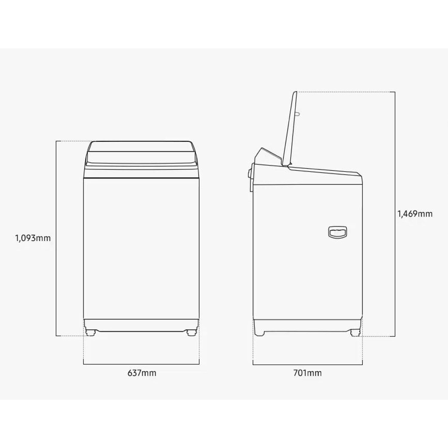 Lavadora 19 kg con EcoBubble y SmartThings + INTELIGENCIA ARTIFICIAL - WA70F19E7CCO