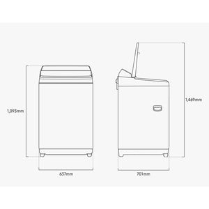 Lavadora 19 kg con EcoBubble y SmartThings + INTELIGENCIA ARTIFICIAL - WA70F19E7CCO