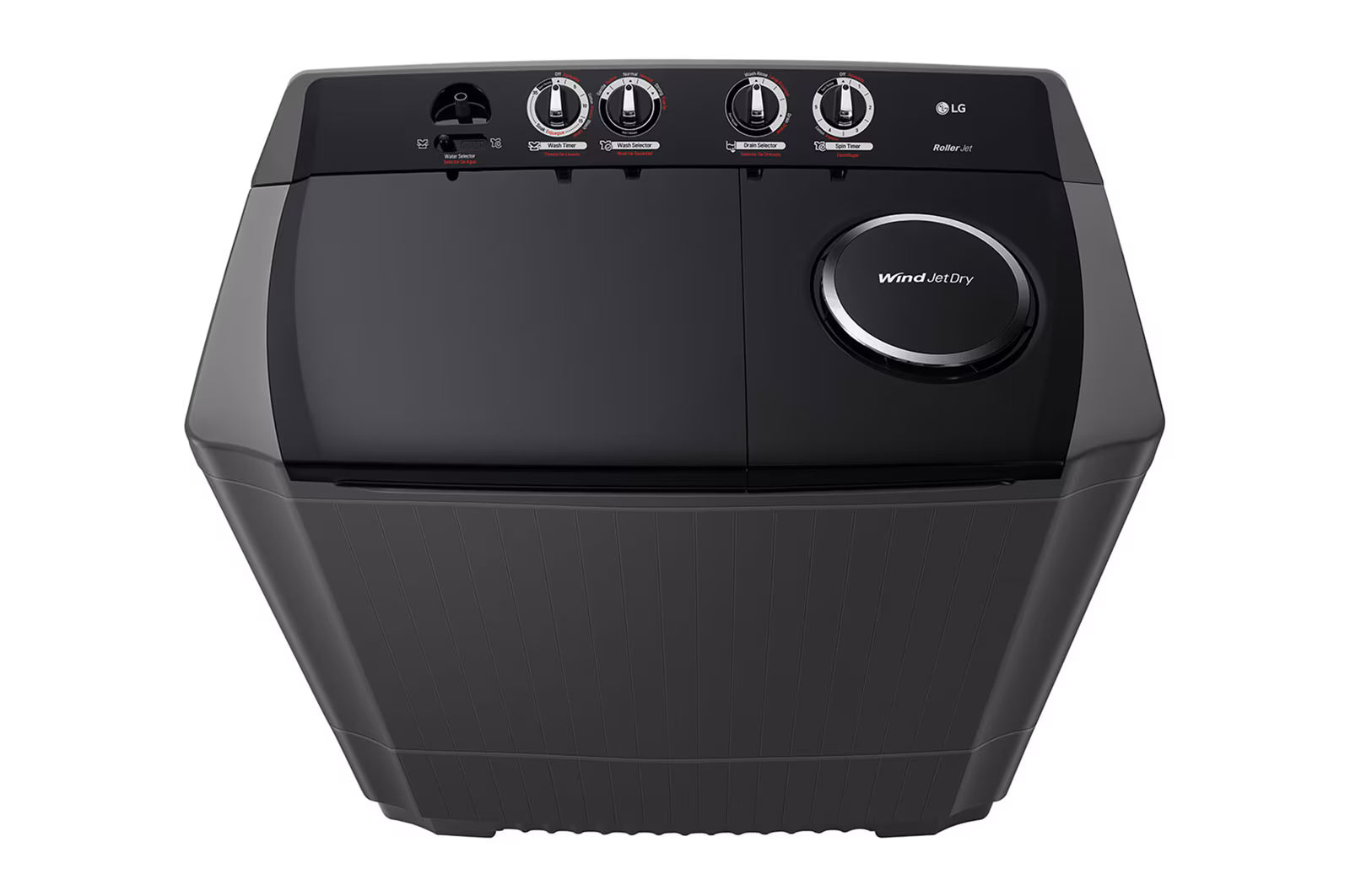 Lavadora LG Doble Tina 15Kg Negro Roller Jet Punch+3 - WP15BAR