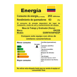 ESTUFA HACEB ROMERO REFLEX 50-V GAS PROPANO NE