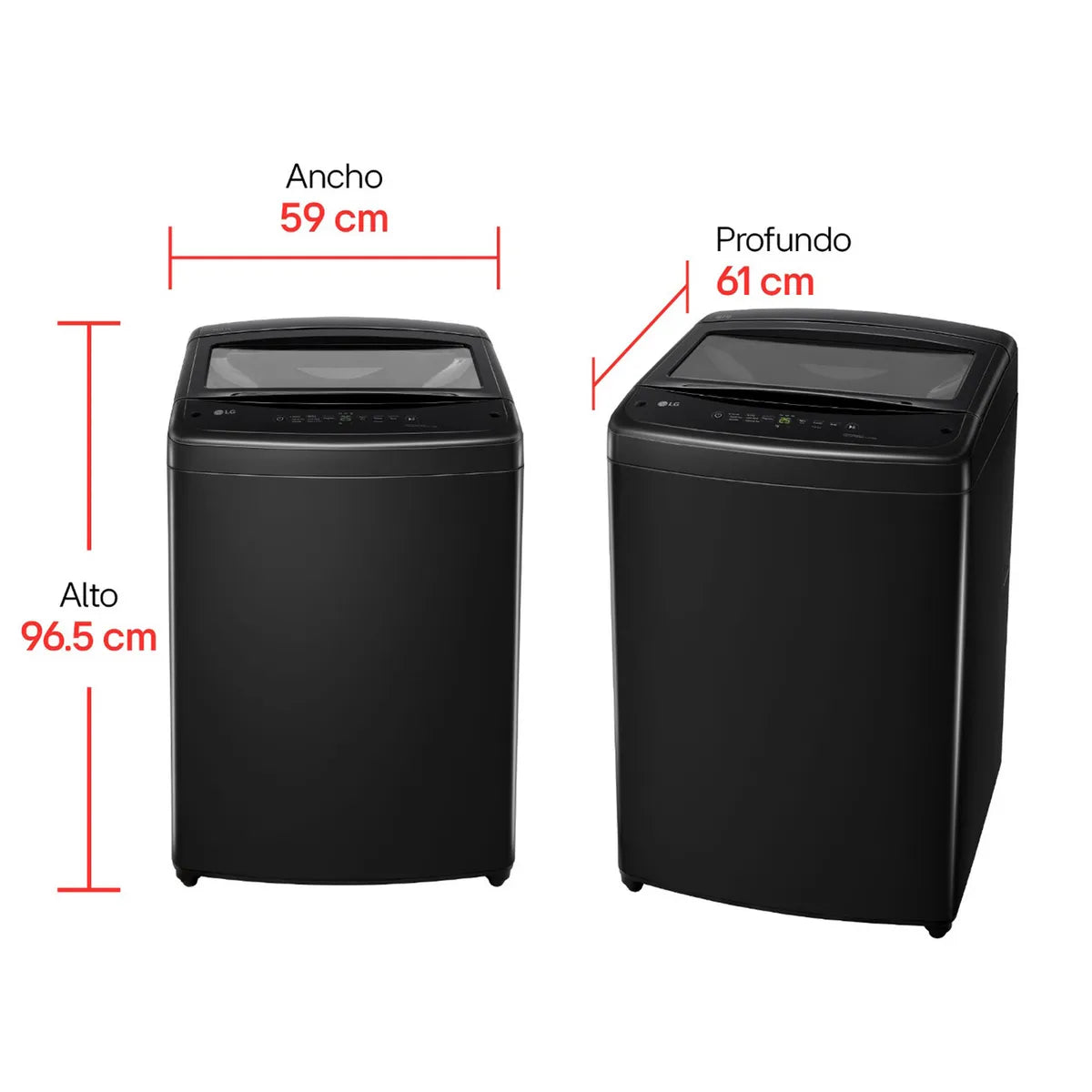 Lavadora LG Carga Superior 13 Kilos WT13NVTB.DNBECOL