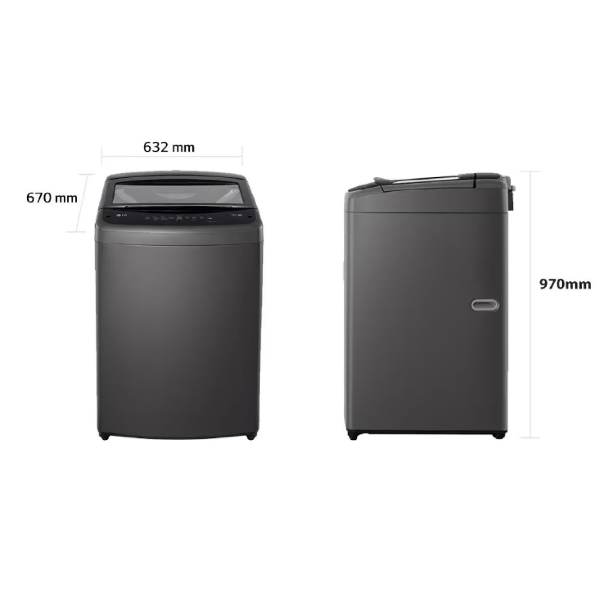 Lavadora LG 18Kg Negro TurboDrum™ Silencioso - WT18MVTB.ABMECOL