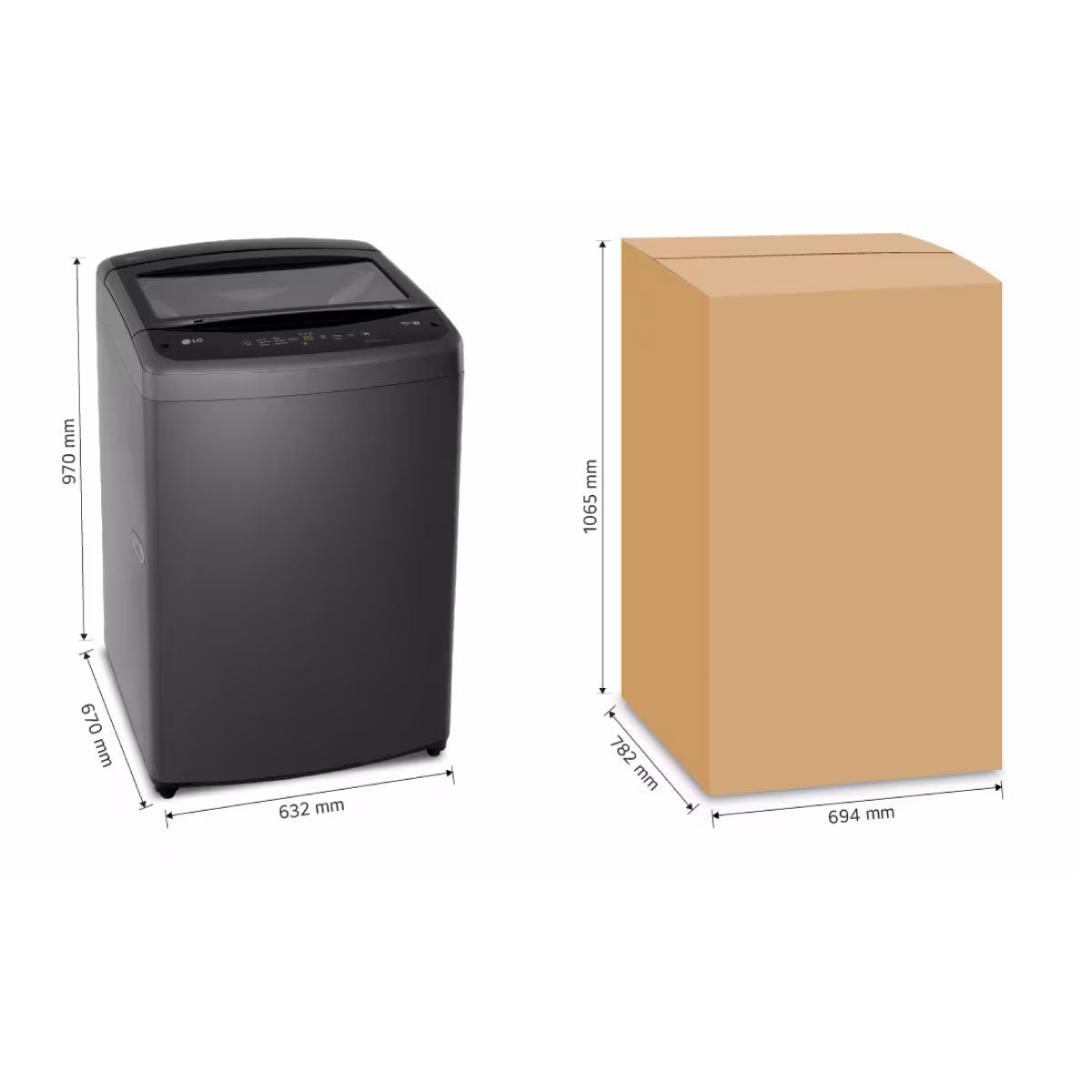 Lavadora LG 19Kg Negro TurboDrum™ Silencioso - WT19MVTB.ABMECOL