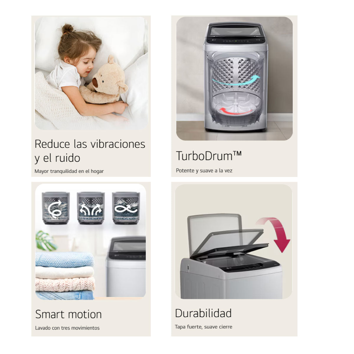 Lavadora LG 18Kg Negro TurboDrum™ Silencioso - WT18MVTB.ABMECOL
