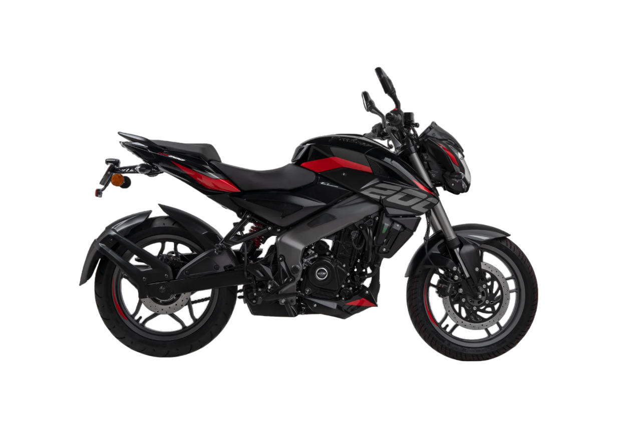 MOTO BAJAJ PULSAR NS 200 FI UG NEGRO INFINITO ROJO