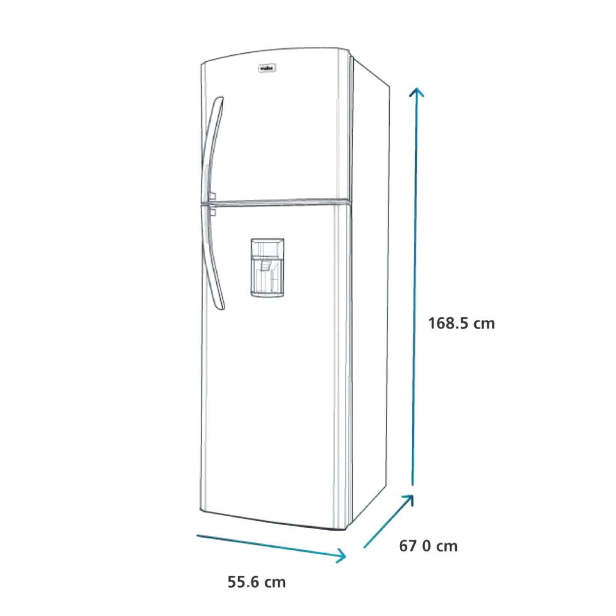 NEVERA MABE RMA267PYCU