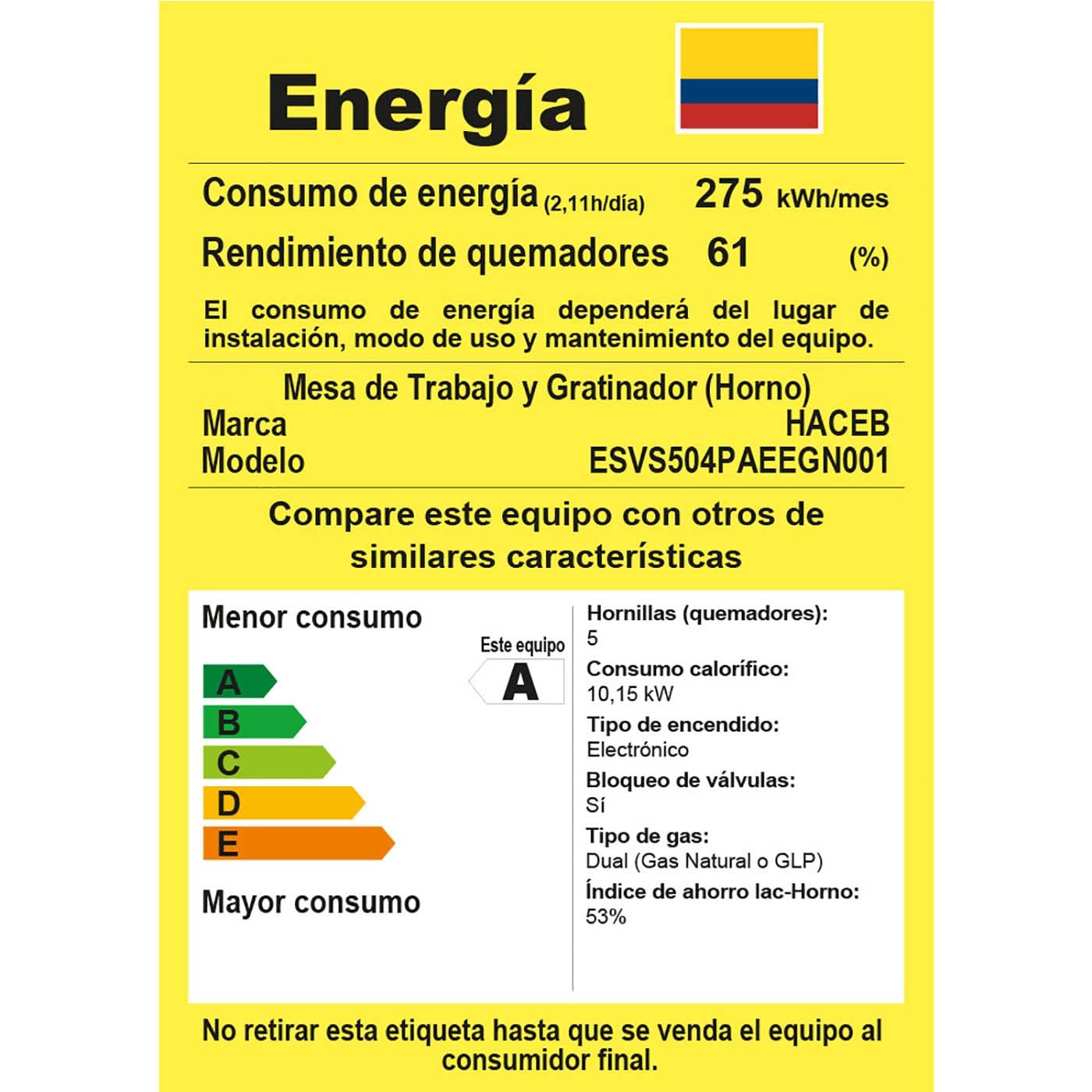 ESTUFA  HACEB ROMERO REFLEX 50-V GP NE