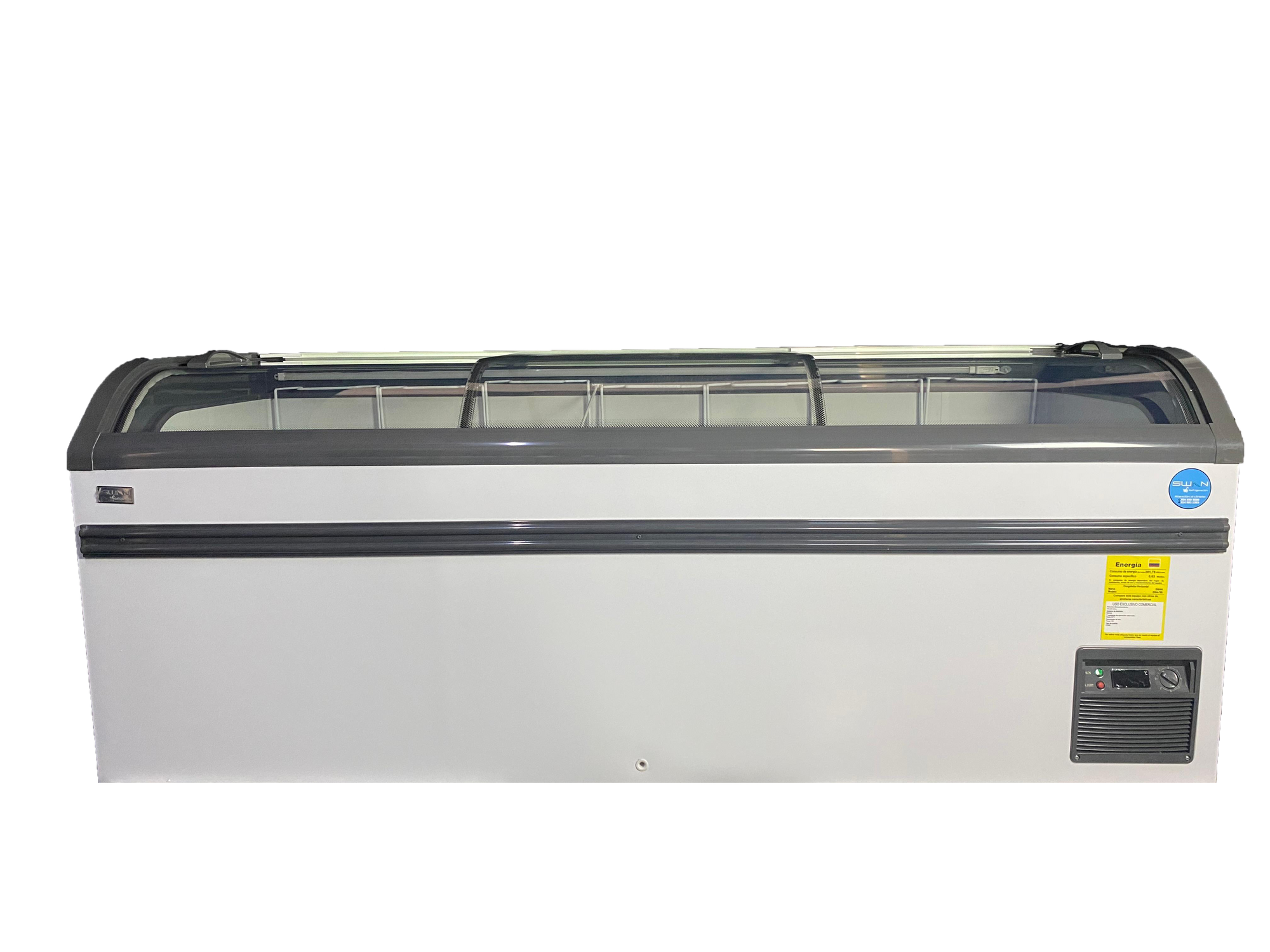 CONGELADOR SWAN CHV SW-768 TAPA DE VIDRIO